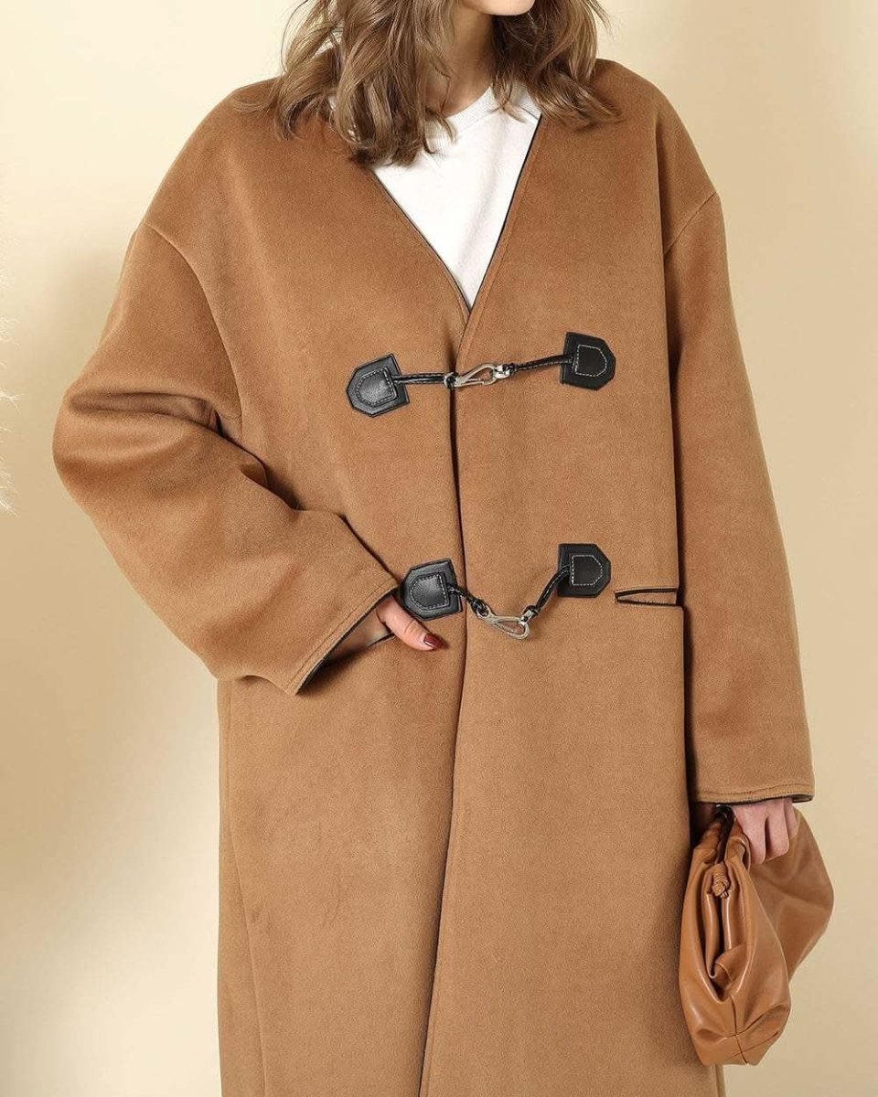 【上質ウール】【動画あり】ノーカラーデザインダッフルコート - select store mirror me【上質ウール】【動画あり】ノーカラーデザインダッフルコート160964783mirror meselect store mirror me160964783S