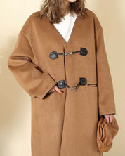 【上質ウール】【動画あり】ノーカラーデザインダッフルコート - select store mirror me【上質ウール】【動画あり】ノーカラーデザインダッフルコート160964783mirror meselect store mirror me160964783S