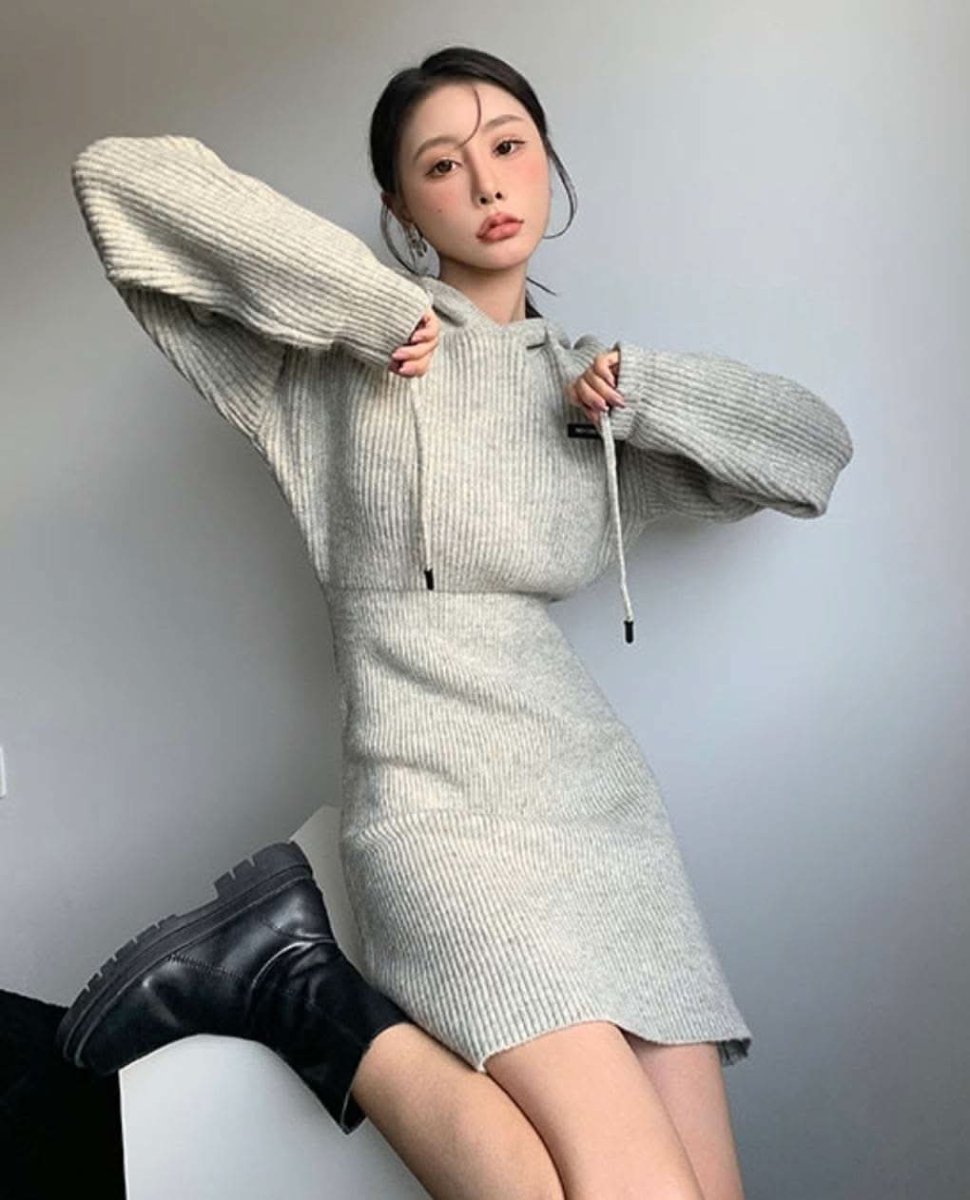 【動画あり】ウエスト美ラインリブニットフードパーカーワンピース - select store mirror me【動画あり】ウエスト美ラインリブニットフードパーカーワンピース161116766mirror meselect store mirror me161116766S