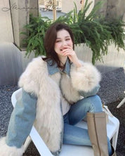 ミックスボリュームファーデニムジャケット - select store mirror meミックスボリュームファーデニムジャケット162576492mirror meselect store mirror me162576492S