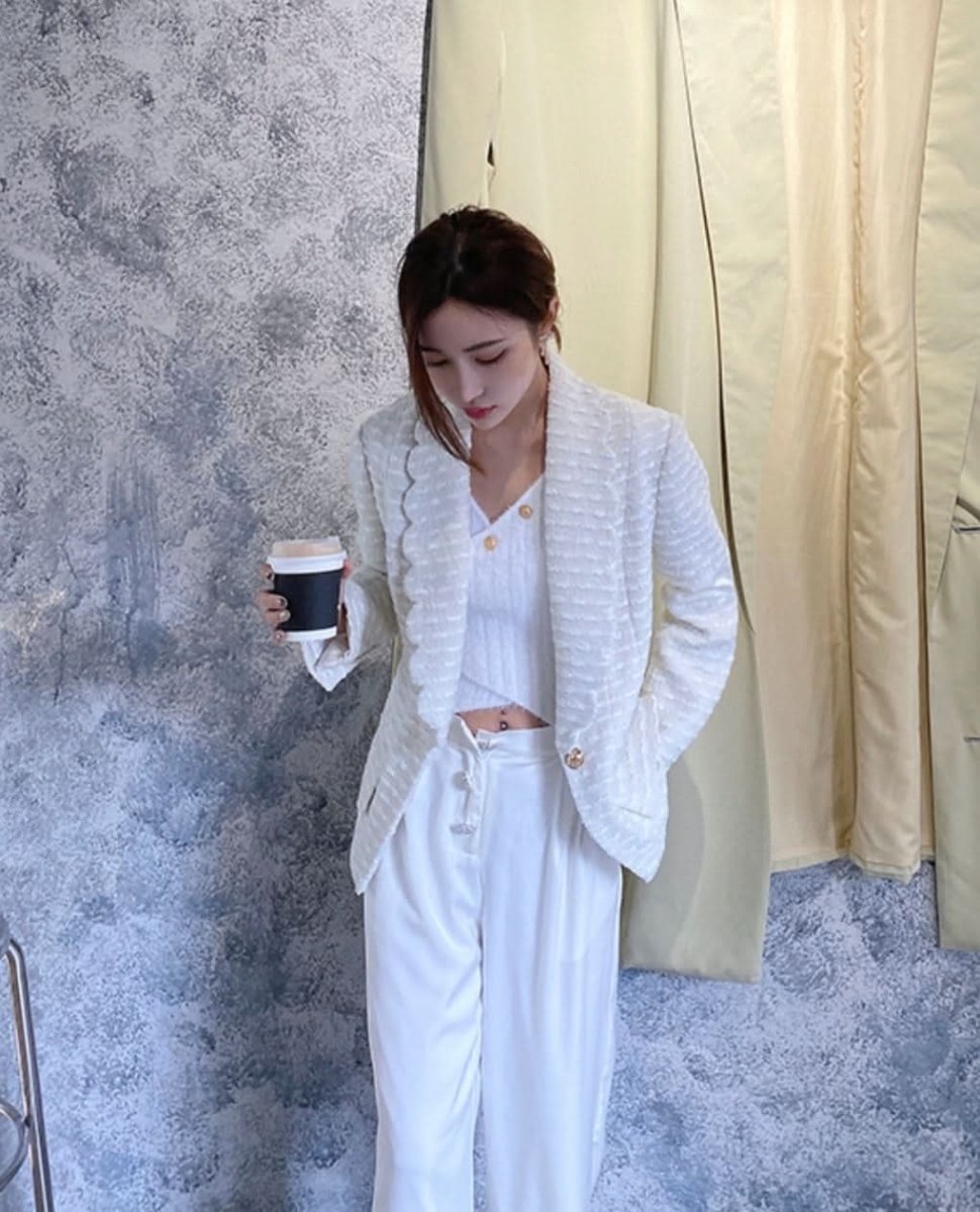 スリーブラインホワイトツイードジャケット - select store mirror meスリーブラインホワイトツイードジャケット163471131mirror meselect store mirror me163471131S