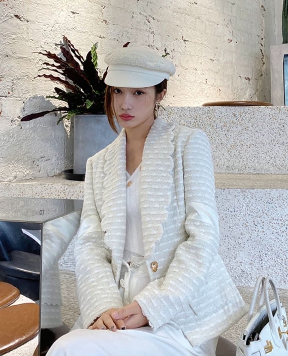 スリーブラインホワイトツイードジャケット - select store mirror meスリーブラインホワイトツイードジャケット163471131mirror meselect store mirror me163471131S