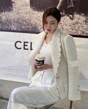 スリーブラインホワイトツイードジャケット - select store mirror meスリーブラインホワイトツイードジャケット163471131mirror meselect store mirror me163471131S