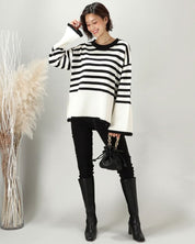 上質ウールフレア袖ボーダースリットニット - select store mirror me上質ウールフレア袖ボーダースリットニット163598478mirror meselect store mirror me163598478S