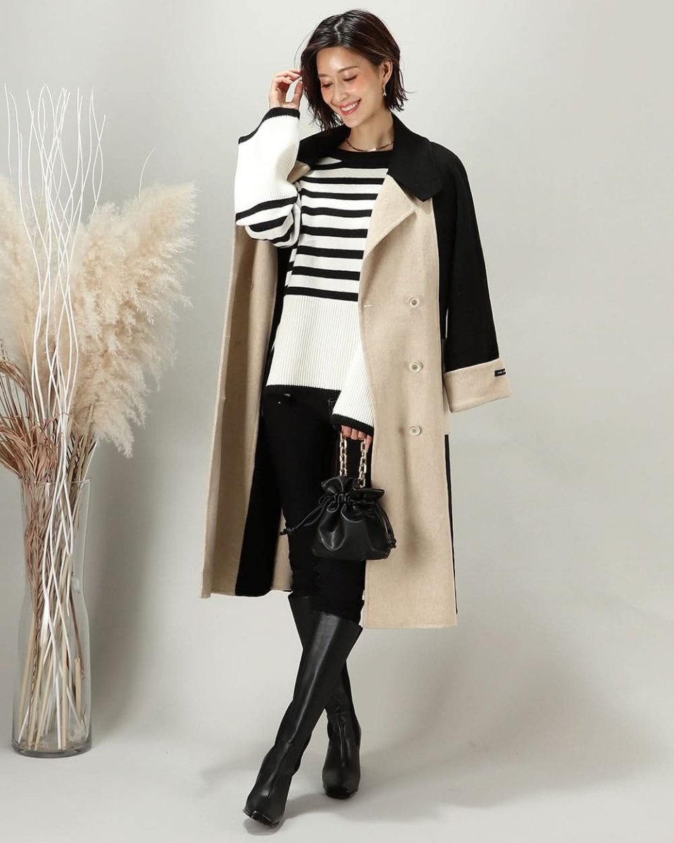 上質ウールフレア袖ボーダースリットニット - select store mirror me上質ウールフレア袖ボーダースリットニット163598478mirror meselect store mirror me163598478S