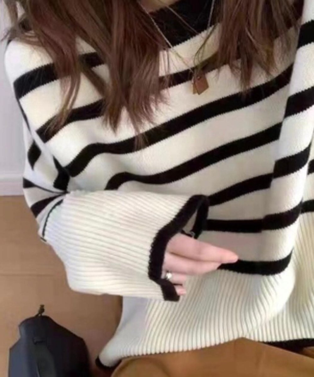 上質ウールフレア袖ボーダースリットニット - select store mirror me上質ウールフレア袖ボーダースリットニット163598478mirror meselect store mirror me163598478S