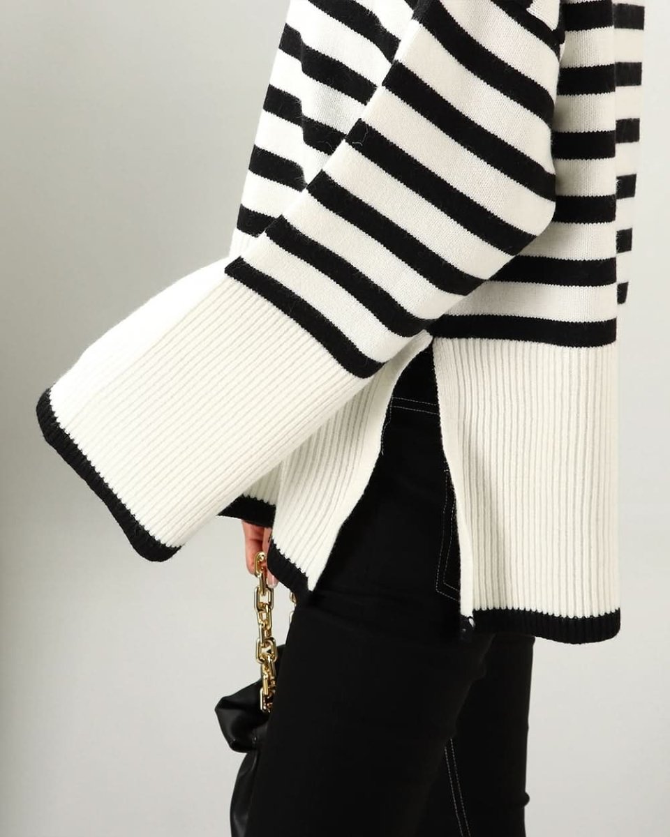 上質ウールフレア袖ボーダースリットニット - select store mirror me上質ウールフレア袖ボーダースリットニット163598478mirror meselect store mirror me163598478S