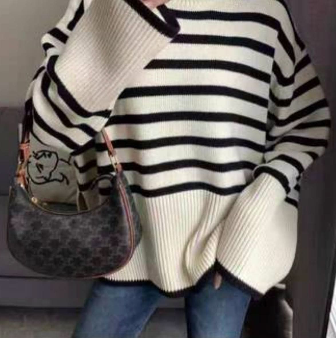 上質ウールフレア袖ボーダースリットニット - select store mirror me上質ウールフレア袖ボーダースリットニット163598478mirror meselect store mirror me163598478S