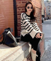 上質ウールフレア袖ボーダースリットニット - select store mirror me上質ウールフレア袖ボーダースリットニット163598478mirror meselect store mirror me163598478S