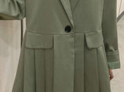 【動画あり】くすみグリーンフロントプリーツデザインジャケット - select store mirror me【動画あり】くすみグリーンフロントプリーツデザインジャケット163599564mirror meselect store mirror me163599564S