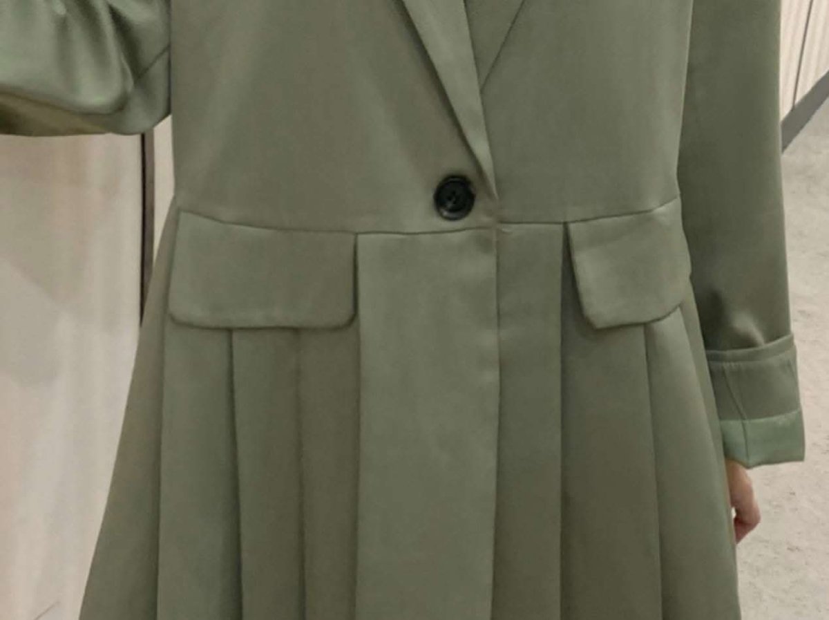 【動画あり】くすみグリーンフロントプリーツデザインジャケット - select store mirror me【動画あり】くすみグリーンフロントプリーツデザインジャケット163599564mirror meselect store mirror me163599564S