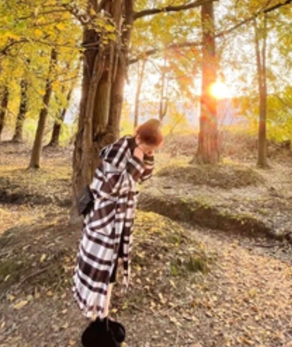 フード付きフリンジチェック柄アウター - select store mirror meフード付きフリンジチェック柄アウター164013818mirror meselect store mirror me164013818S