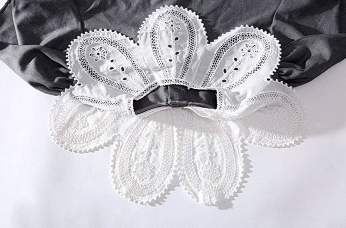 【動画あり】スカラップレース襟上質グレーワンピース - select store mirror me【動画あり】スカラップレース襟上質グレーワンピース164238952mirror meselect store mirror me164238952S