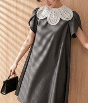 【動画あり】スカラップレース襟上質グレーワンピース - select store mirror me【動画あり】スカラップレース襟上質グレーワンピース164238952mirror meselect store mirror me164238952S