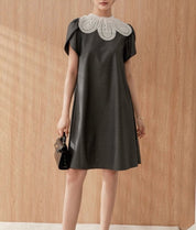 【動画あり】スカラップレース襟上質グレーワンピース - select store mirror me【動画あり】スカラップレース襟上質グレーワンピース164238952mirror meselect store mirror me164238952S