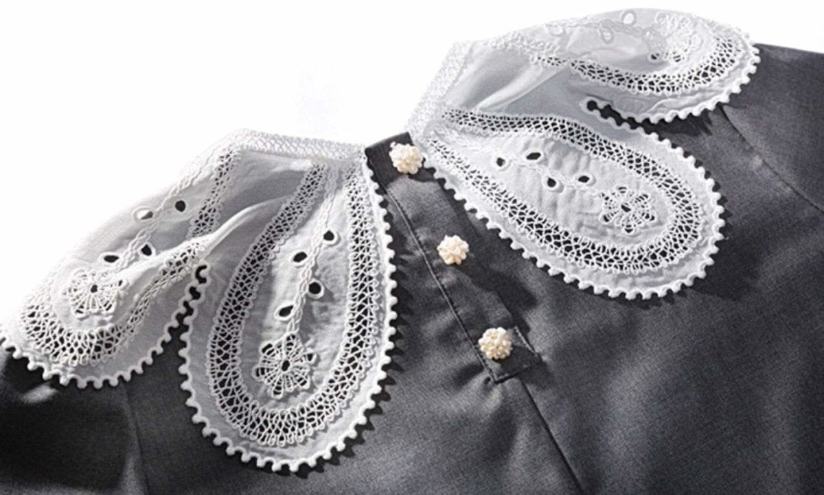 【動画あり】スカラップレース襟上質グレーワンピース - select store mirror me【動画あり】スカラップレース襟上質グレーワンピース164238952mirror meselect store mirror me164238952S