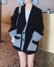 【動画あり】切り替え千鳥格子柄ルーズワイドジャケット - select store mirror me【動画あり】切り替え千鳥格子柄ルーズワイドジャケット164655618mirror meselect store mirror me164655618S