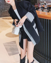 【動画あり】切り替え千鳥格子柄ルーズワイドジャケット - select store mirror me【動画あり】切り替え千鳥格子柄ルーズワイドジャケット164655618mirror meselect store mirror me164655618S