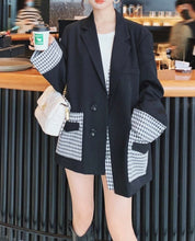 【動画あり】切り替え千鳥格子柄ルーズワイドジャケット - select store mirror me【動画あり】切り替え千鳥格子柄ルーズワイドジャケット164655618mirror meselect store mirror me164655618S