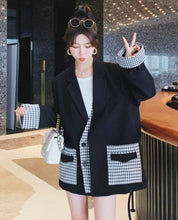 【動画あり】切り替え千鳥格子柄ルーズワイドジャケット - select store mirror me【動画あり】切り替え千鳥格子柄ルーズワイドジャケット164655618mirror meselect store mirror me164655618S