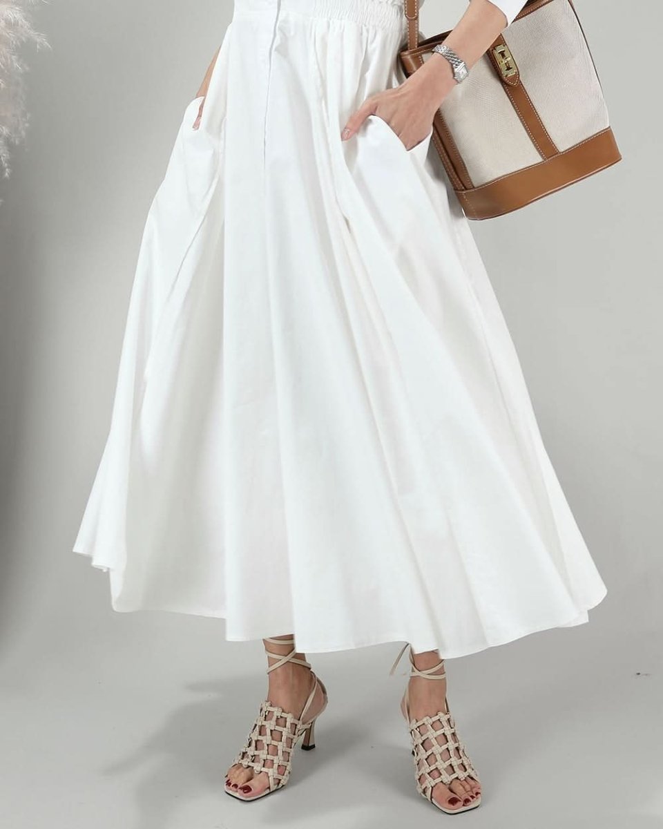 【入荷早々!殿堂入り】パリジェンヌフレアピュアホワイトワンピース - select store mirror me【入荷早々!殿堂入り】パリジェンヌフレアピュアホワイトワンピース165898347mirror meselect store mirror me165898347S