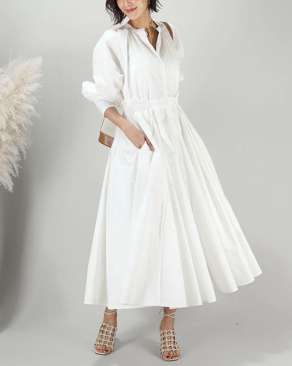 【入荷早々!殿堂入り】パリジェンヌフレアピュアホワイトワンピース - select store mirror me【入荷早々!殿堂入り】パリジェンヌフレアピュアホワイトワンピース165898347mirror meselect store mirror me165898347S