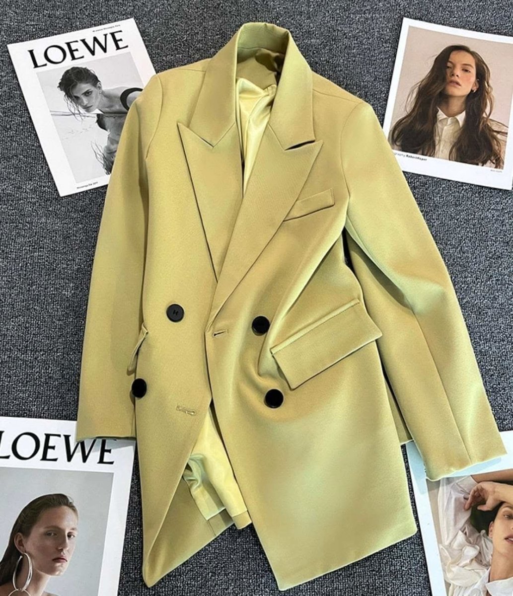 【動画あり】くすみイエローマニッシュダブルジャケット - select store mirror me【動画あり】くすみイエローマニッシュダブルジャケット168290334mirror meselect store mirror me168290334S