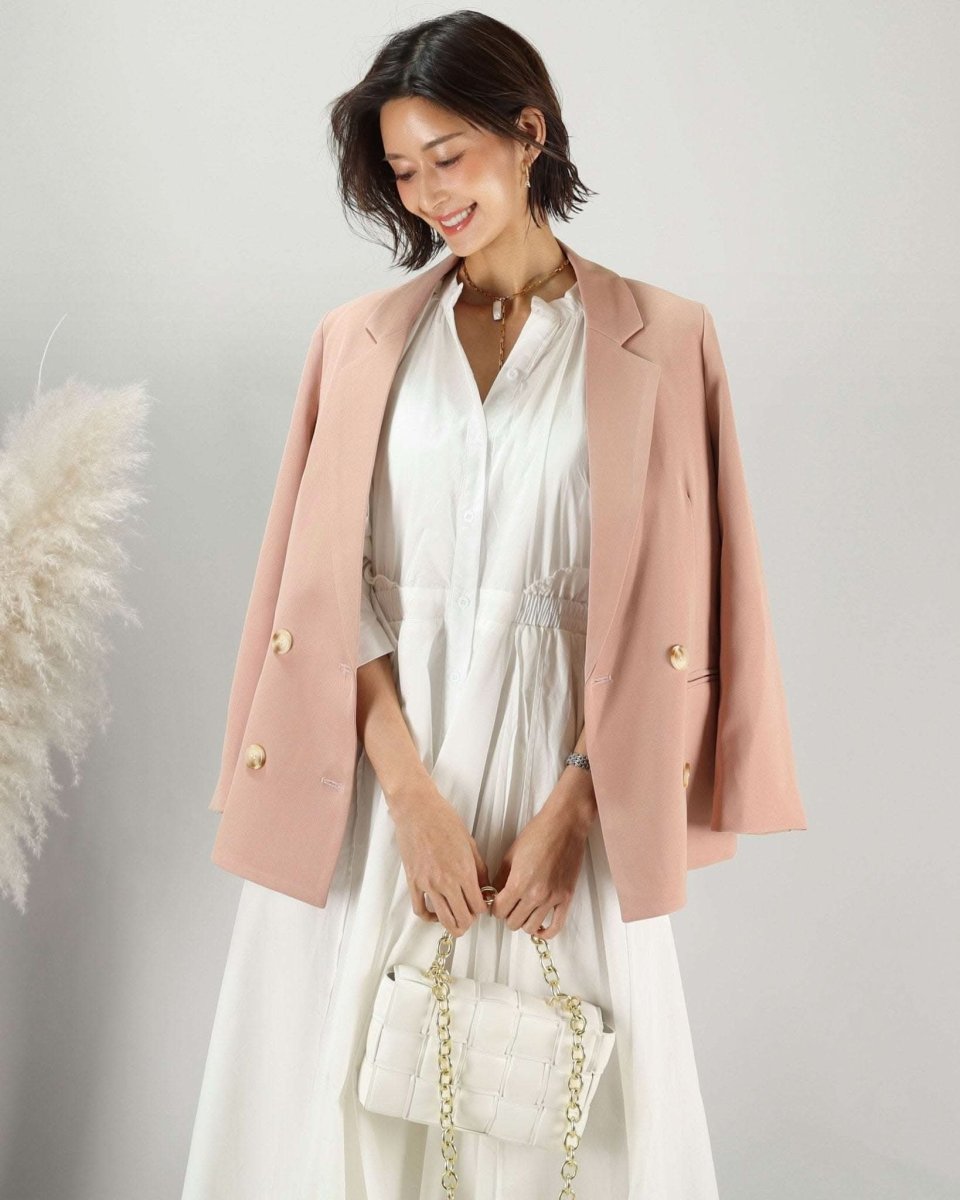 【動画あり】ライトピンクダブルボタンジャケット - select store mirror me【動画あり】ライトピンクダブルボタンジャケット168291723mirror meselect store mirror me168291723S