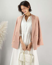 【動画あり】ライトピンクダブルボタンジャケット - select store mirror me【動画あり】ライトピンクダブルボタンジャケット168291723mirror meselect store mirror me168291723S