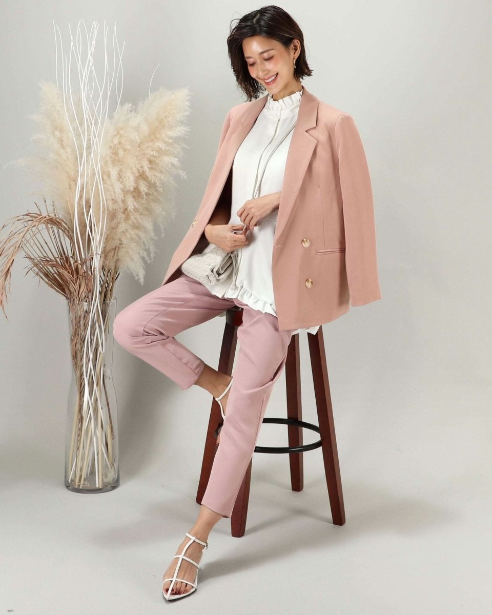 【動画あり】ライトピンクダブルボタンジャケット - select store mirror me【動画あり】ライトピンクダブルボタンジャケット168291723mirror meselect store mirror me168291723S