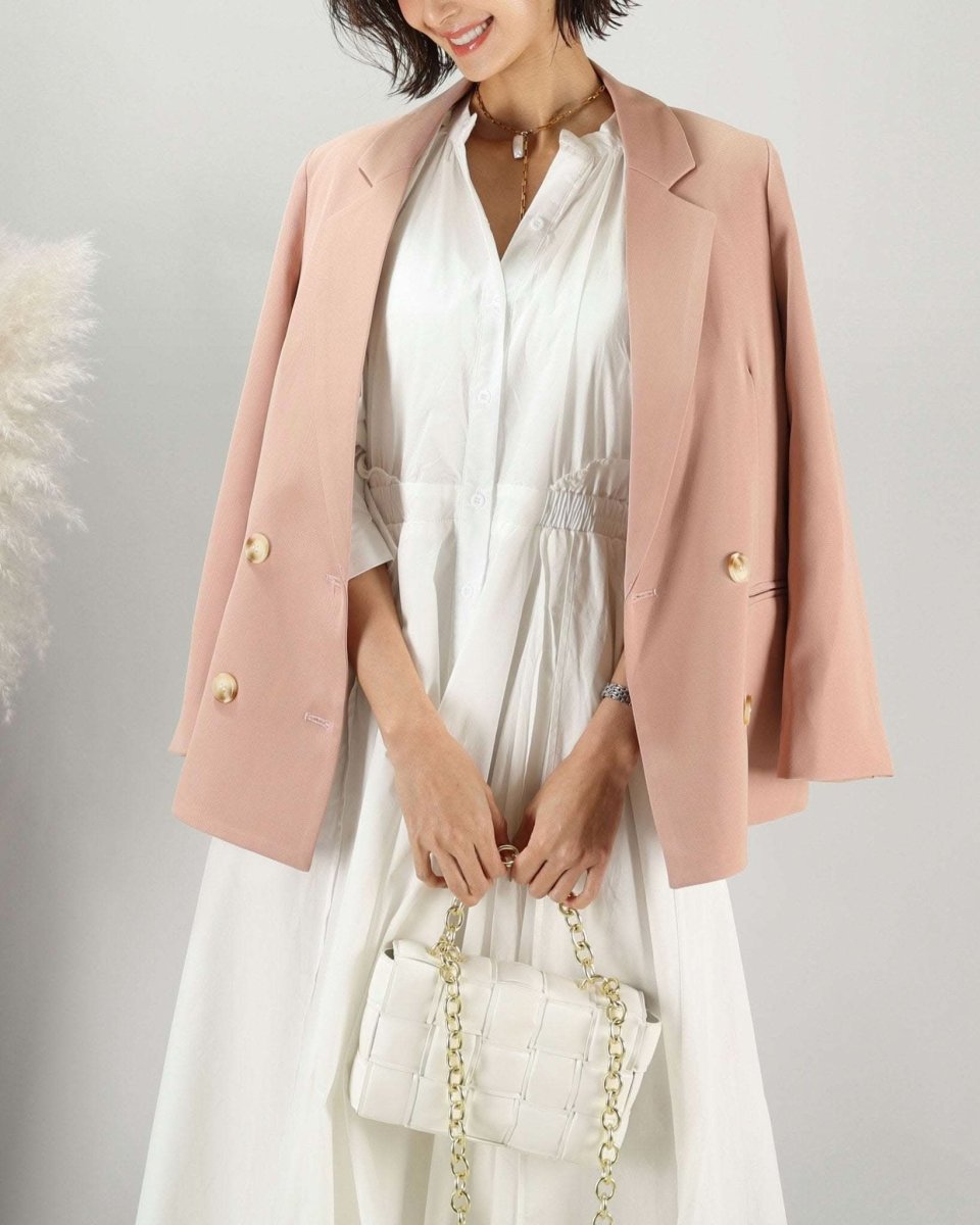 【動画あり】ライトピンクダブルボタンジャケット - select store mirror me【動画あり】ライトピンクダブルボタンジャケット168291723mirror meselect store mirror me168291723S