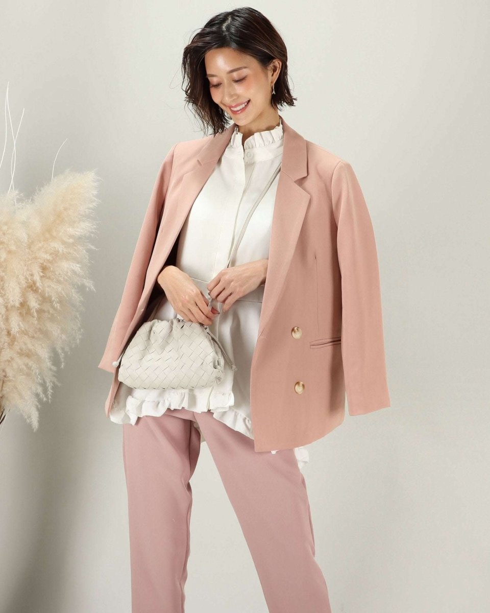 【動画あり】ライトピンクダブルボタンジャケット - select store mirror me【動画あり】ライトピンクダブルボタンジャケット168291723mirror meselect store mirror me168291723S