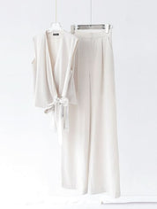 上質カシュクールホワイトパンツセットアップ - select store mirror me上質カシュクールホワイトパンツセットアップ182874668mirror meselect store mirror me182874668S