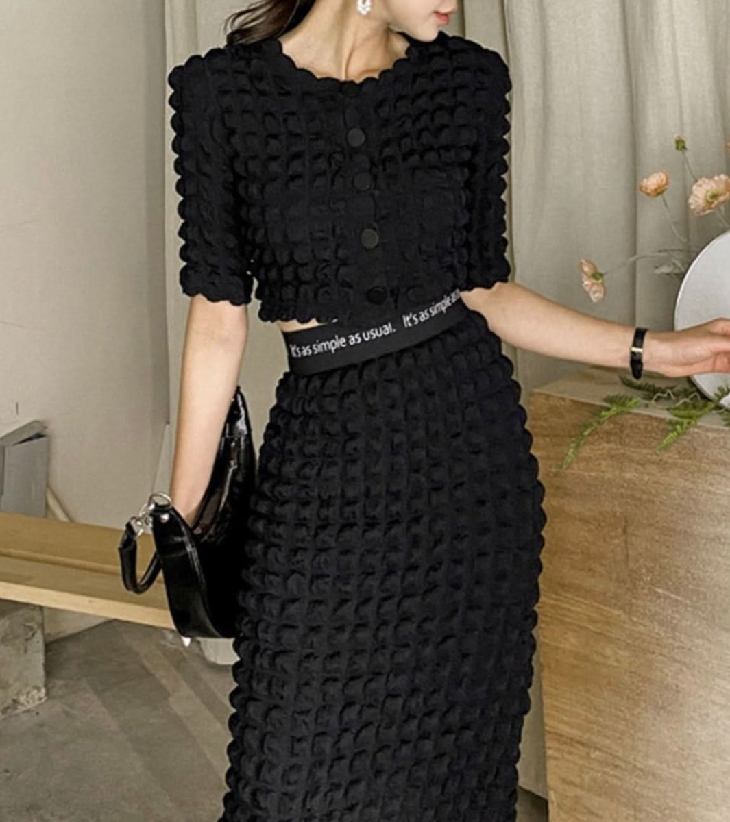 ポフデザイン美ラインブラックセットアップ - select store mirror meポフデザイン美ラインブラックセットアップ185401241mirror meselect store mirror me185401241S