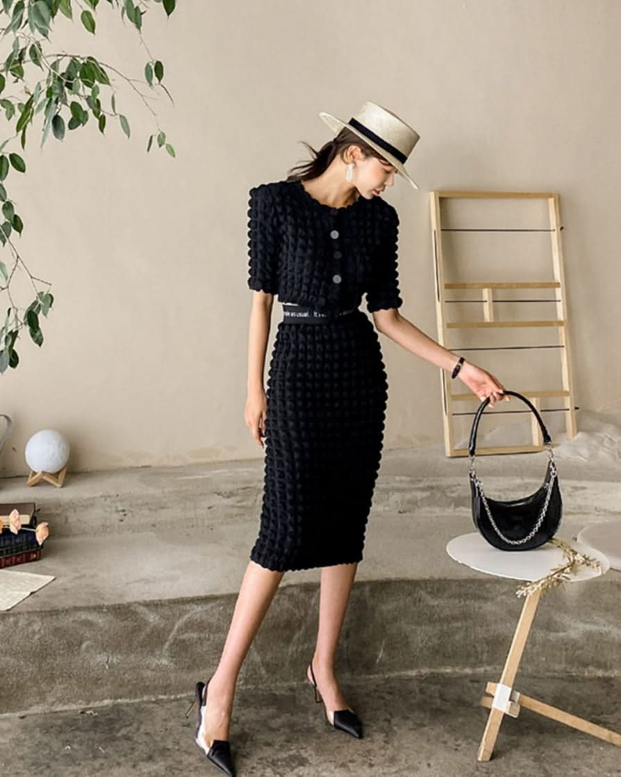 ポフデザイン美ラインブラックセットアップ - select store mirror meポフデザイン美ラインブラックセットアップ185401241mirror meselect store mirror me185401241S