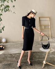 ポフデザイン美ラインブラックセットアップ - select store mirror meポフデザイン美ラインブラックセットアップ185401241mirror meselect store mirror me185401241S