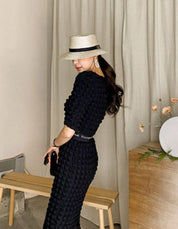 ポフデザイン美ラインブラックセットアップ - select store mirror meポフデザイン美ラインブラックセットアップ185401241mirror meselect store mirror me185401241S