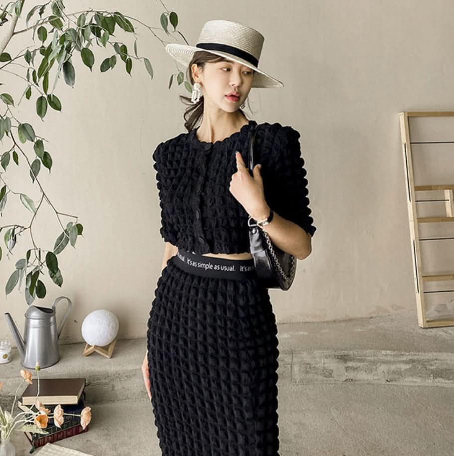 ポフデザイン美ラインブラックセットアップ - select store mirror meポフデザイン美ラインブラックセットアップ185401241mirror meselect store mirror me185401241S