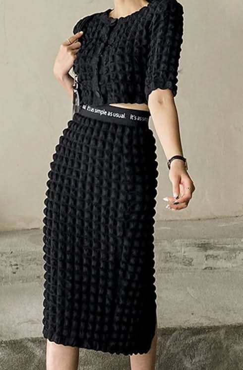 ポフデザイン美ラインブラックセットアップ - select store mirror meポフデザイン美ラインブラックセットアップ185401241mirror meselect store mirror me185401241S