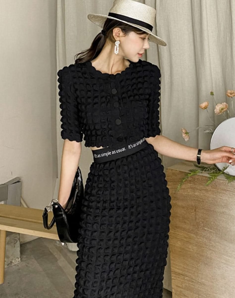 ポフデザイン美ラインブラックセットアップ - select store mirror meポフデザイン美ラインブラックセットアップ185401241mirror meselect store mirror me185401241S