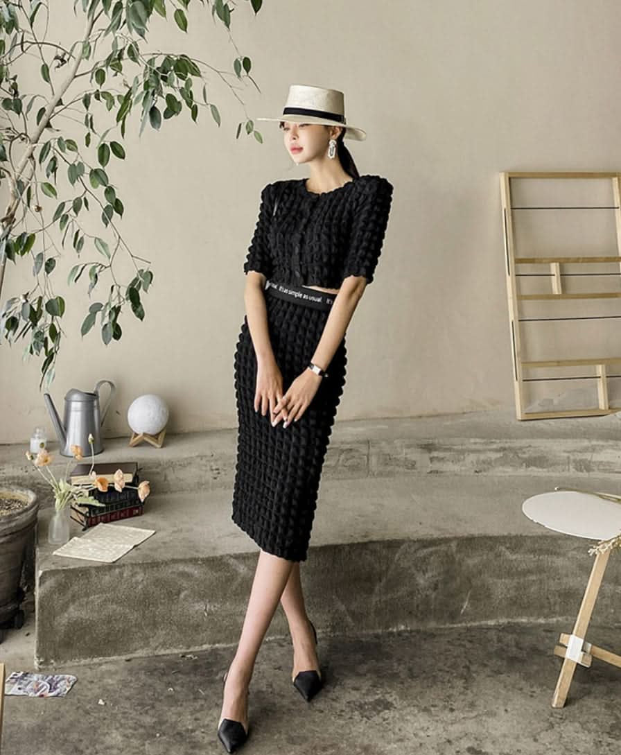 ポフデザイン美ラインブラックセットアップ - select store mirror meポフデザイン美ラインブラックセットアップ185401241mirror meselect store mirror me185401241S