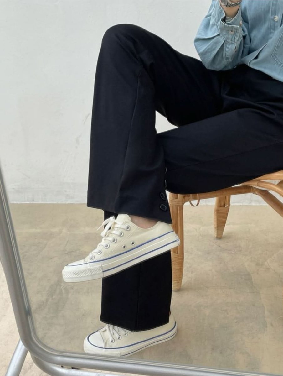 【動画あり】バックカットスリットボタンブラックパンツ - select store mirror me【動画あり】バックカットスリットボタンブラックパンツ185493043mirror meselect store mirror me185493043S