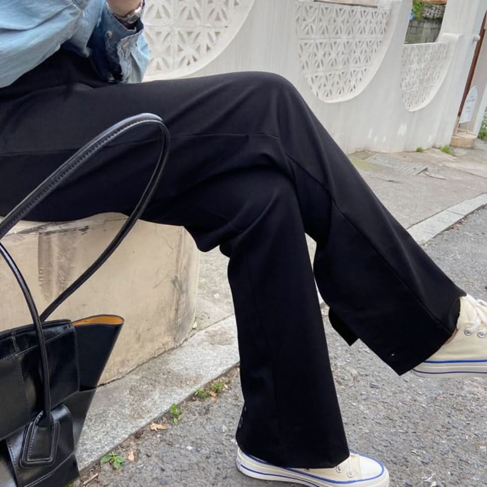 【動画あり】バックカットスリットボタンブラックパンツ - select store mirror me【動画あり】バックカットスリットボタンブラックパンツ185493043mirror meselect store mirror me185493043S