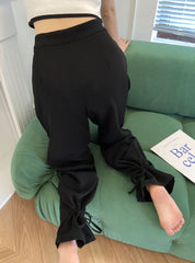 【動画あり】裾リボン絞りデザインブラックパンツ - select store mirror me【動画あり】裾リボン絞りデザインブラックパンツ185493863mirror meselect store mirror me185493863S