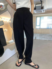 【動画あり】裾リボン絞りデザインブラックパンツ - select store mirror me【動画あり】裾リボン絞りデザインブラックパンツ185493863mirror meselect store mirror me185493863S