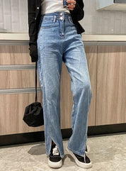 【動画あり】ダブルボタンフロントスリットデニムパンツ - select store mirror me【動画あり】ダブルボタンフロントスリットデニムパンツ186092979mirror meselect store mirror me186092979S