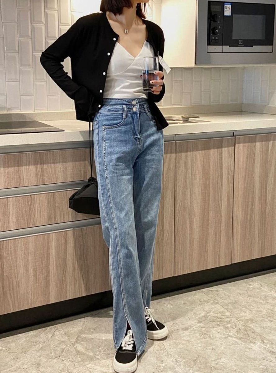 【動画あり】ダブルボタンフロントスリットデニムパンツ - select store mirror me【動画あり】ダブルボタンフロントスリットデニムパンツ186092979mirror meselect store mirror me186092979S