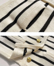 <インスタグラマー様ご愛用><大ヒット>ボーダーニットカーディガントップス mirror me