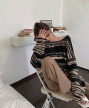 ニュアンスボーダーニットトップス - select store mirror meニュアンスボーダーニットトップス186783081mirror meselect store mirror me186783081S