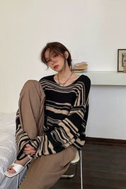 ニュアンスボーダーニットトップス - select store mirror meニュアンスボーダーニットトップス186783081mirror meselect store mirror me186783081S